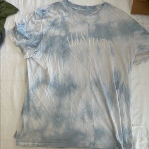XL tie dye allsaints cloud shirt